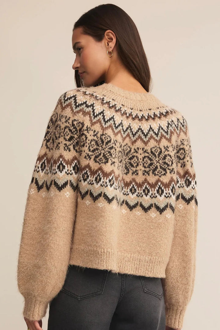 Kenaby Fair Isle  - Oatmeal Heather
