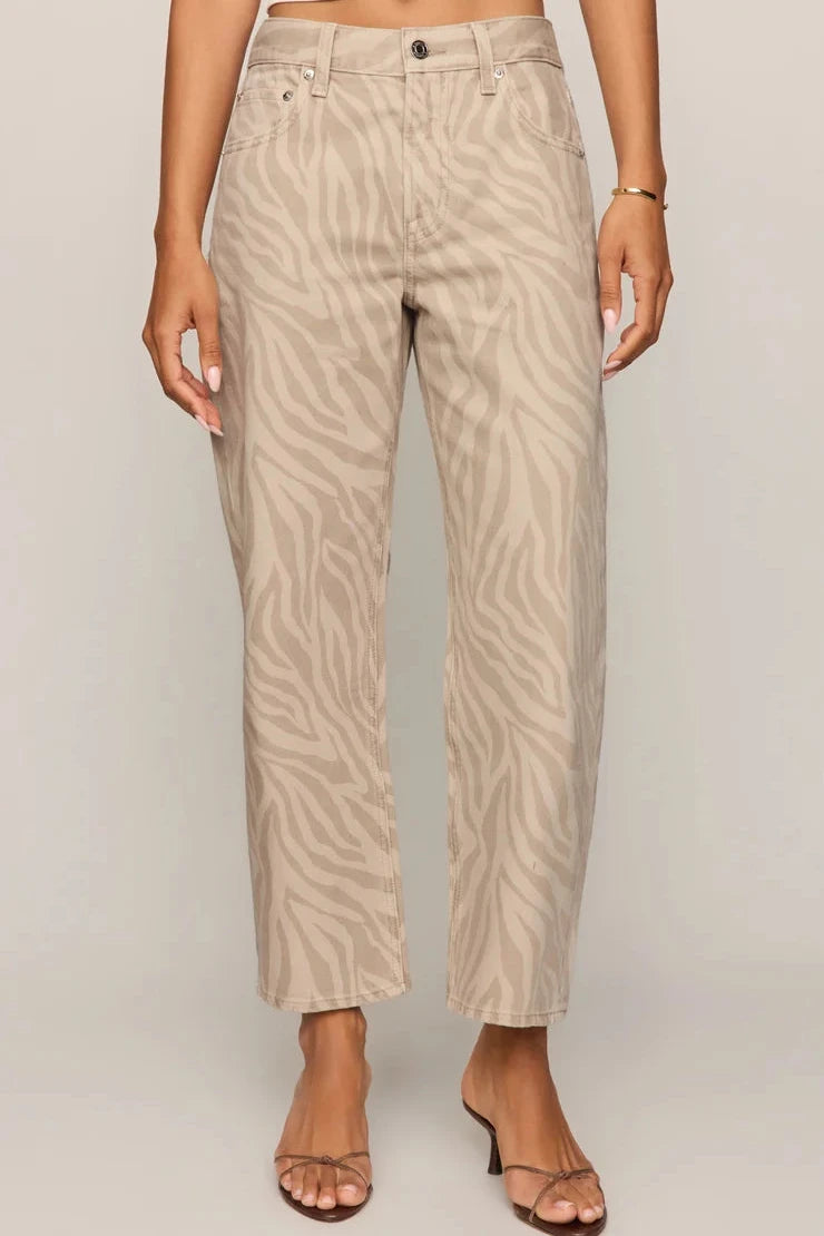 Off Duty Bowed Ankle - Zebra Soapstone