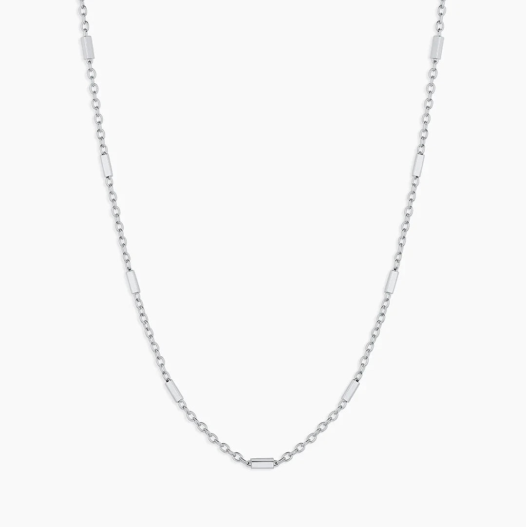 Tatum Necklace - 19 In Silver