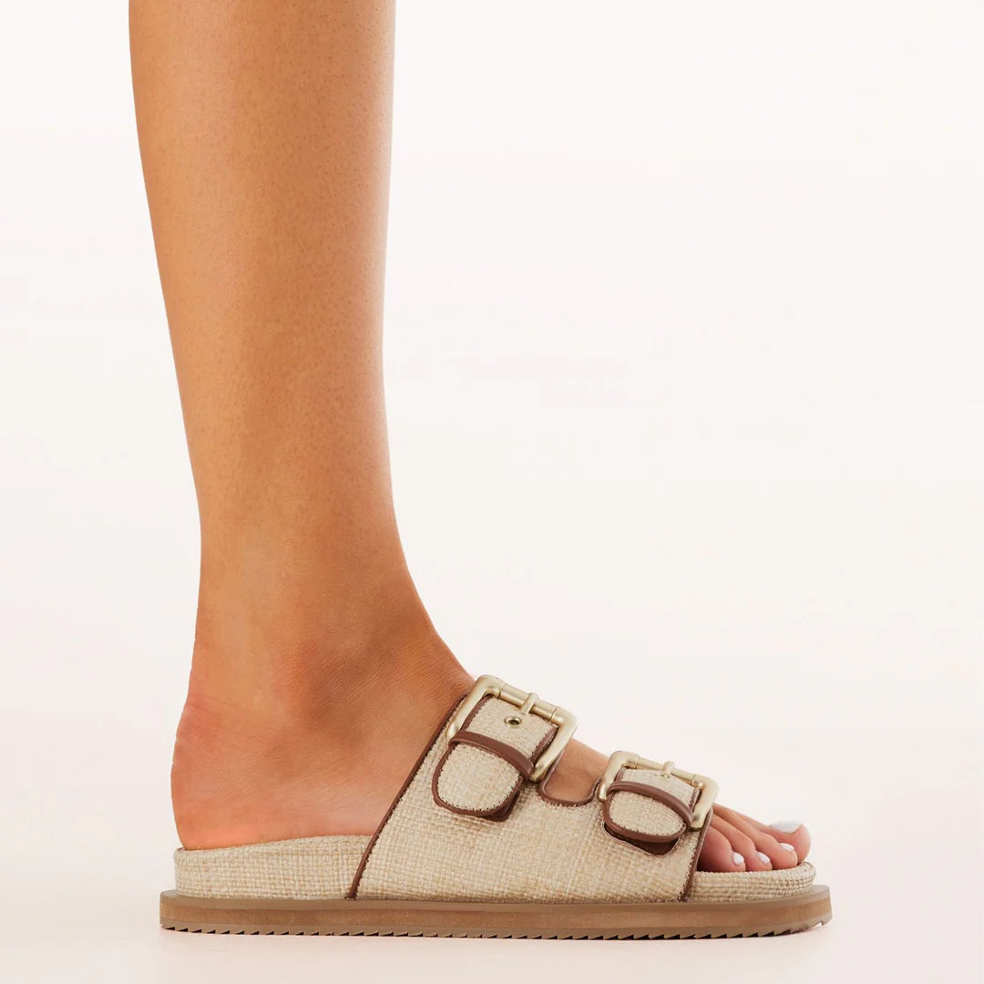 Tenley Sandal - Natural Raffia