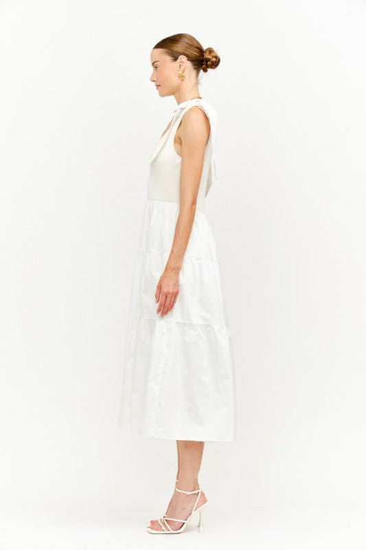 Sienna Midi Dress - Off White