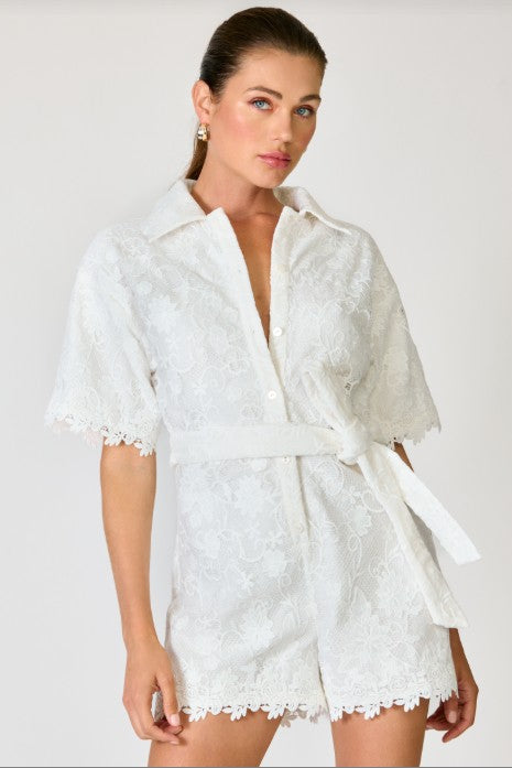 Toscana Romper - White
