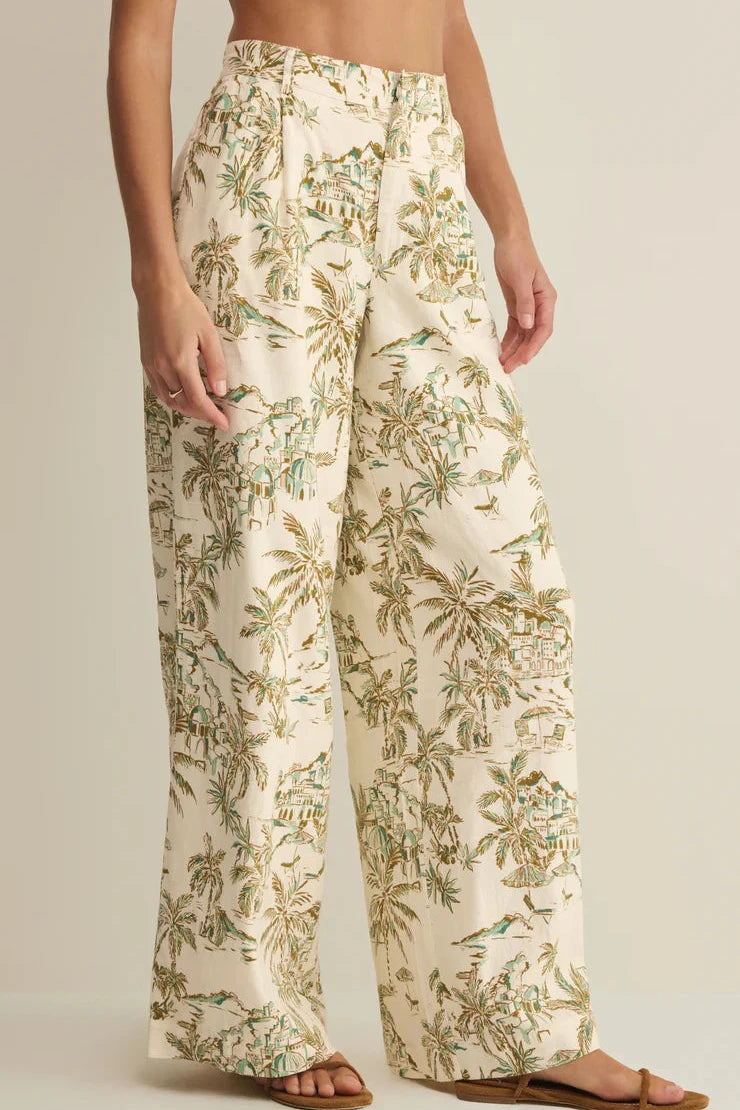 Overlook Tiki Tide Pant - Island Coconut