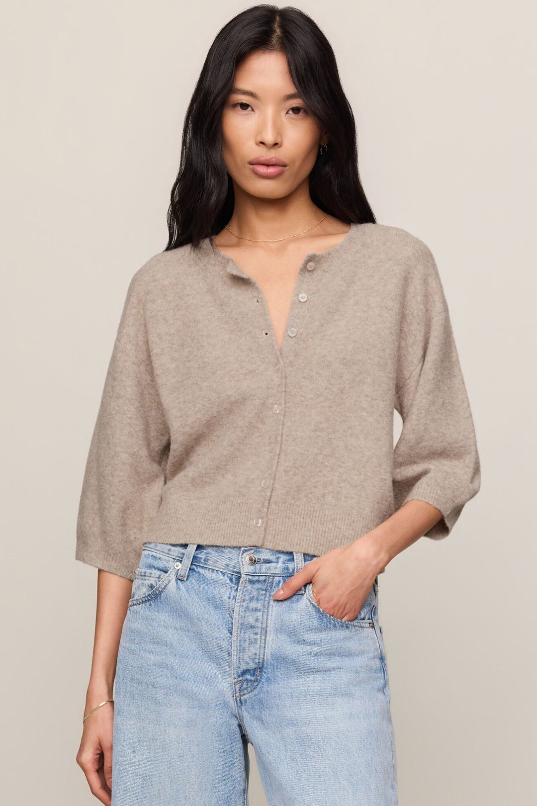 Valor Cardigan - Natural Heather