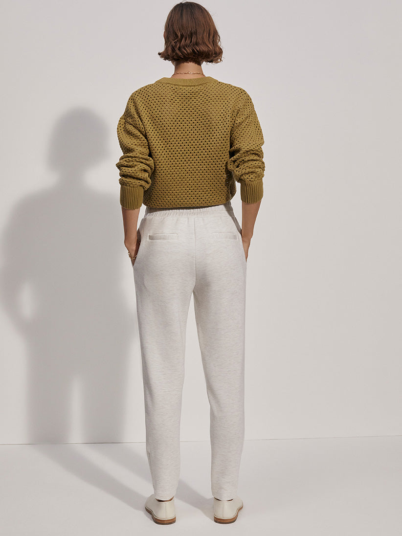 Slim Zip Hem Pant- 26 Ivory Marl