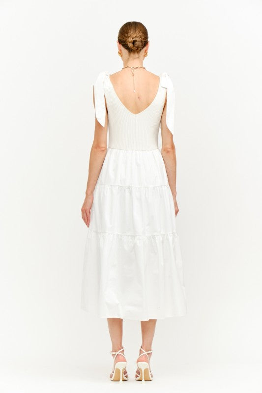 Sienna Midi Dress - Off White