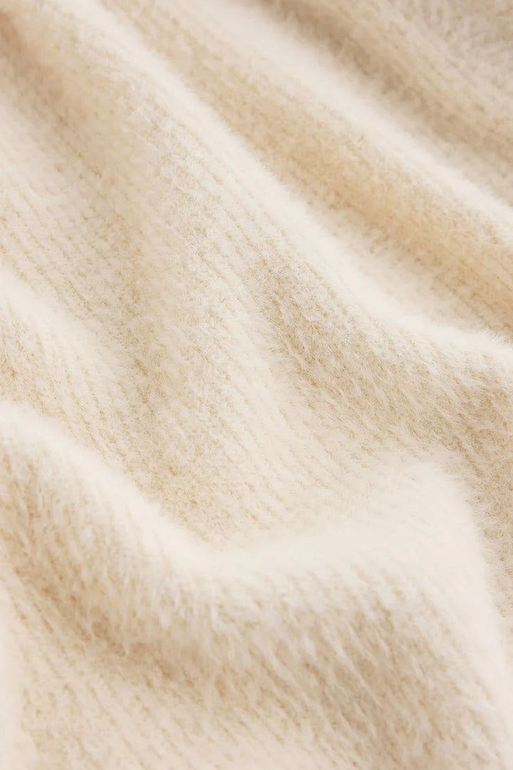 Sadira Fluffy Cardigan - Warm White