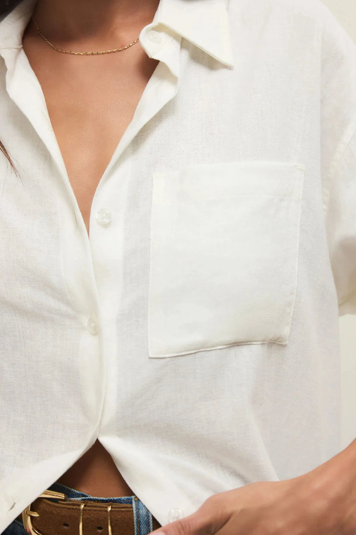 Alfie Button Up Shirt - White