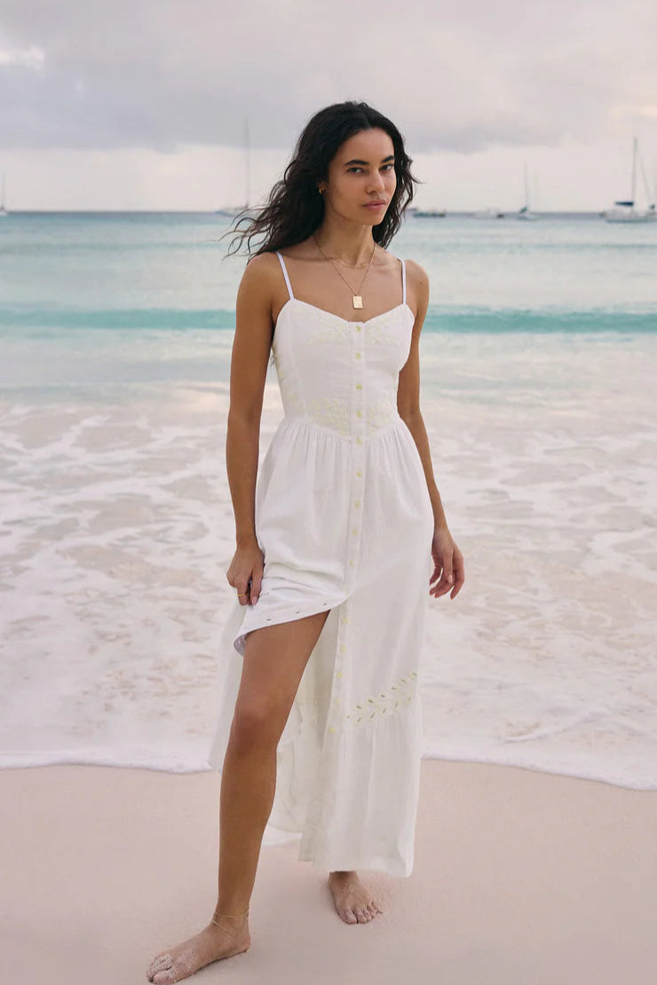 Citadelle Linen Maxi Dress White / MED Citadelle Linen Maxi Dress White / MED