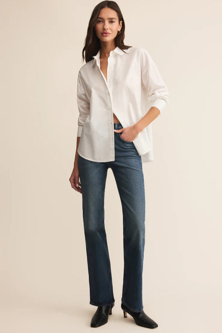 Elevated Poplin Shirt - White