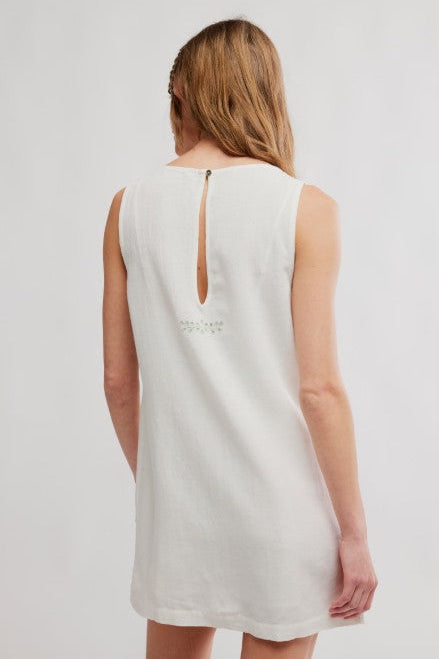 Electric Garden Mini Dress - Ivory