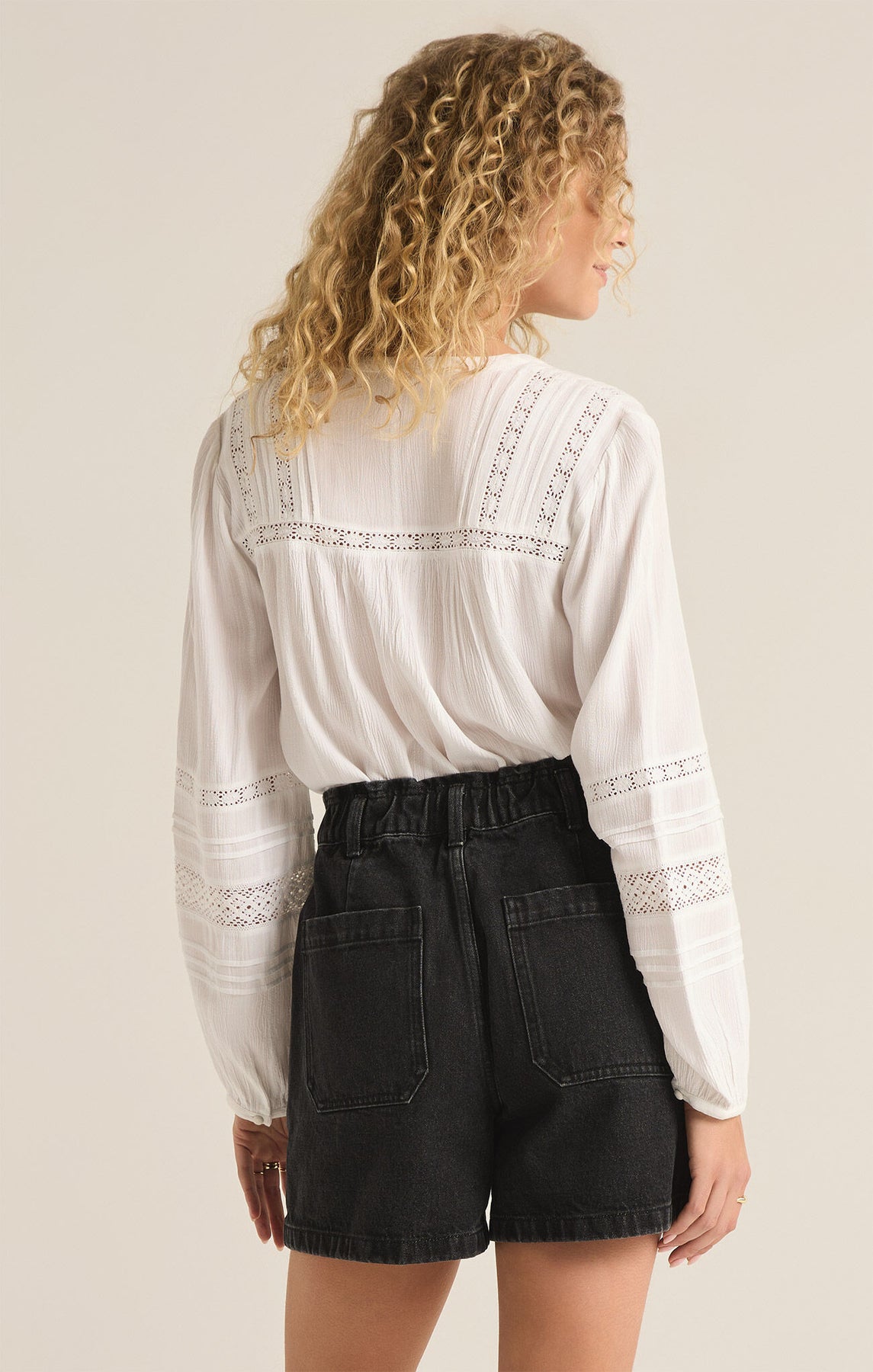 Review For Pink/White Transparent Net Yarn Blouse YV17013 main image 1
