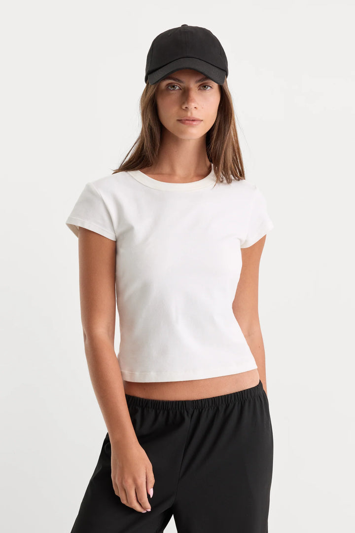 The Capped Sleeve Tee - White