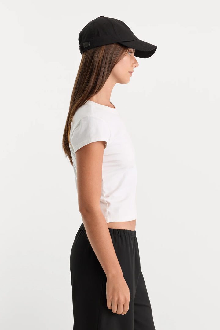 The Capped Sleeve Tee - White