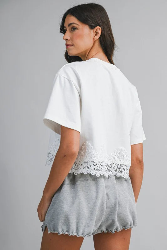 Sophie Lace Trim Top