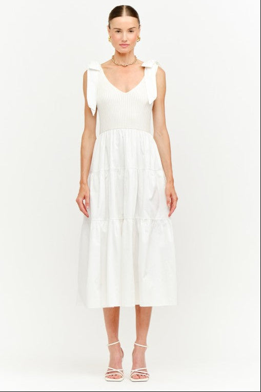 Sienna Midi Dress - Off White