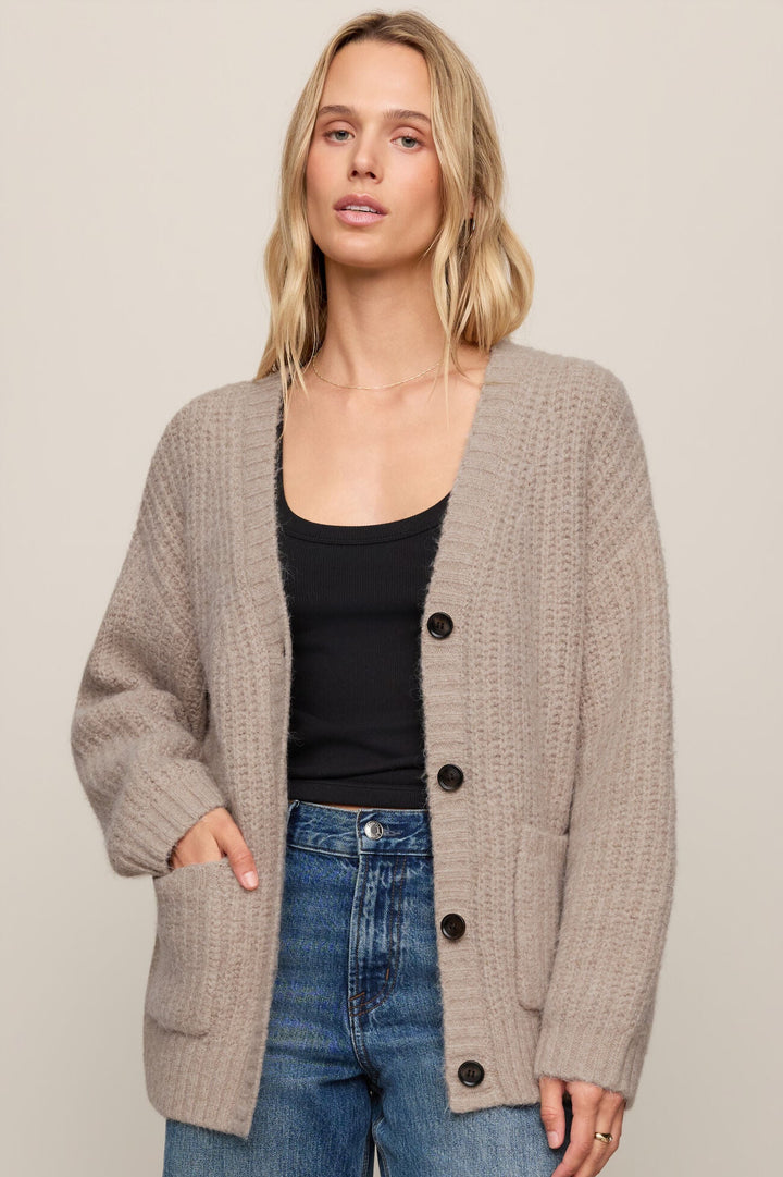 Whitmore Cardigan - Light Khaki