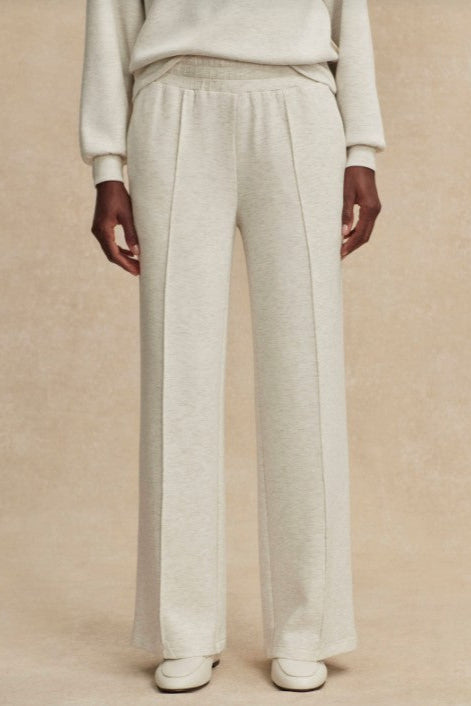 The Wide Leg Pant 28 - Ivory Marl