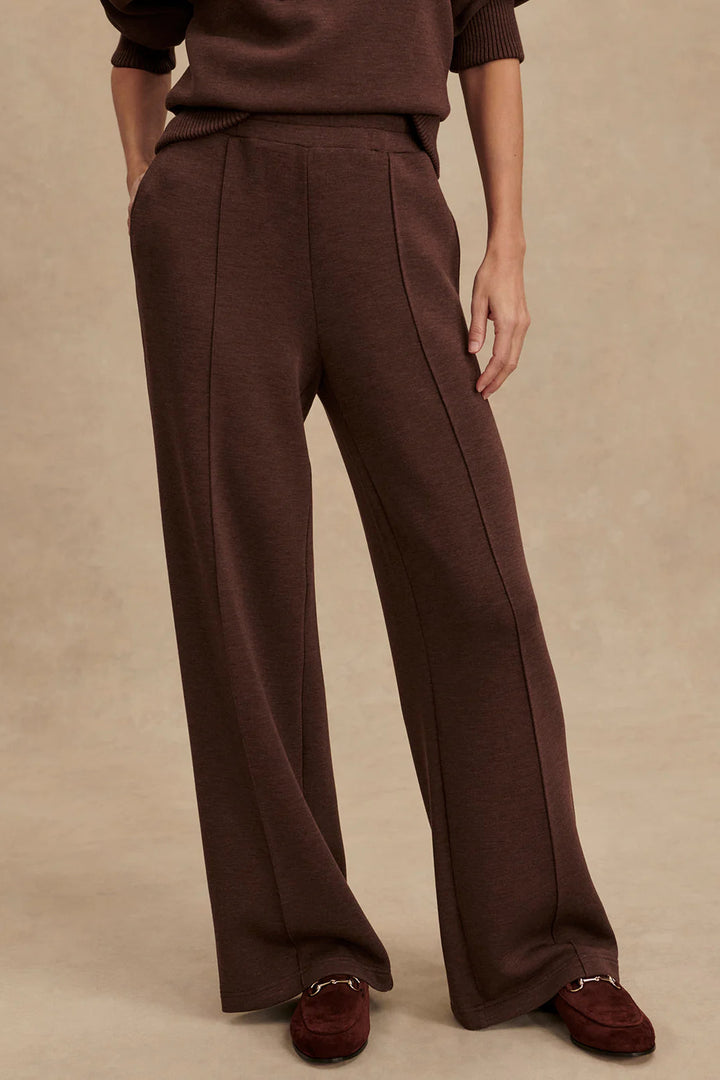 The Wide Leg Pant 28 - Coffee Bean Marl