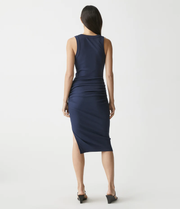 MICHAEL STARS RibKnit WREN Midi Dress – Silver Accents