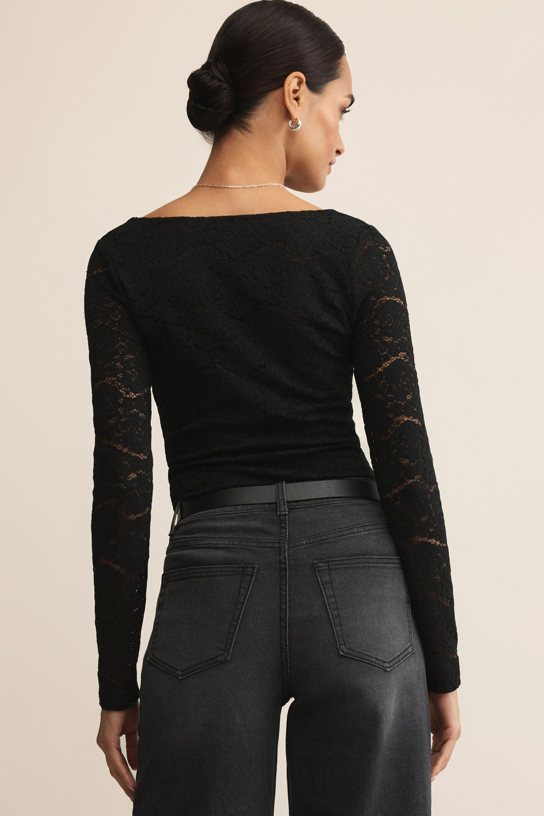 Nightfall Lace Bodysuit - Black
