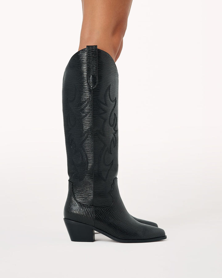 Urson Cowboy Boot- Black