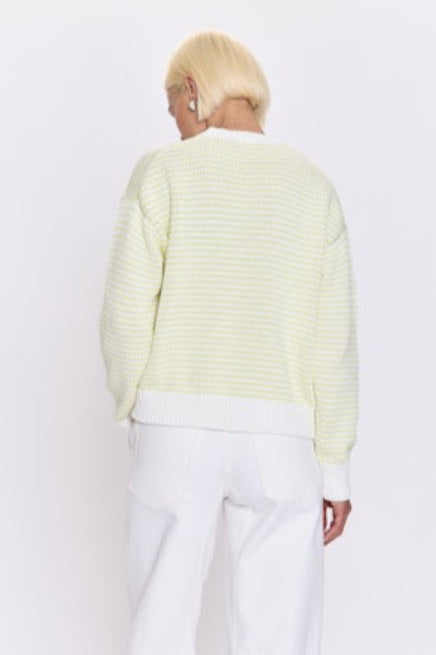 Aura Relaxed Crewneck Sweater - Limeade