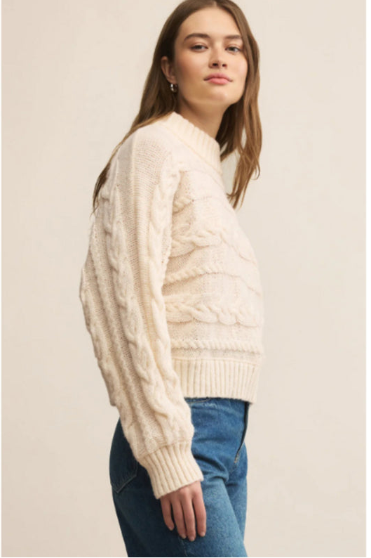 Arctic Cable Sweater - Warm White