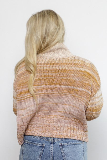 Soft Acrylic Ombre Blair Turtleneck Sweater