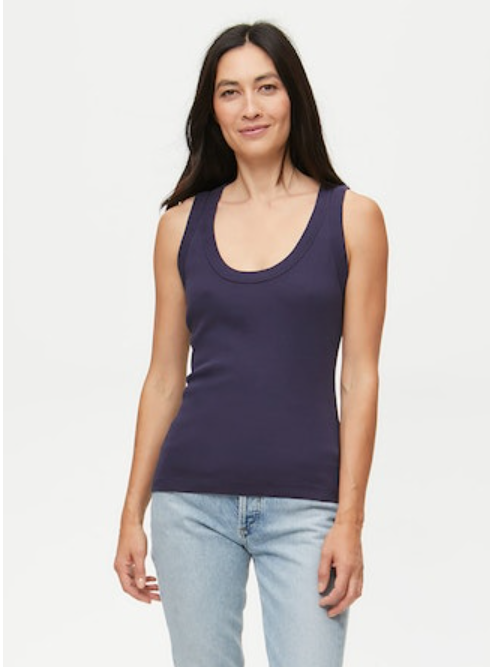 Nelly Scoop Neck Tank - Admiral