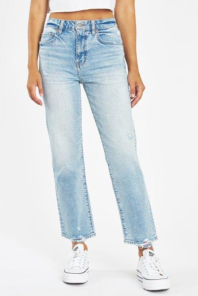 Ava High Rise Straight Denim