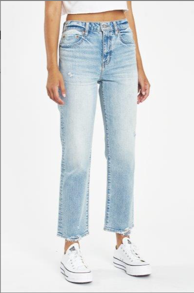 Ava High Rise Straight Denim