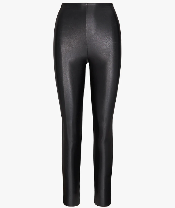 Faux Leather Leggings- Black