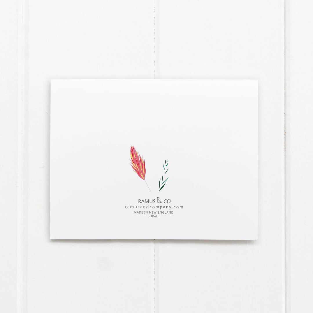 Tote Bag with Flowers Card