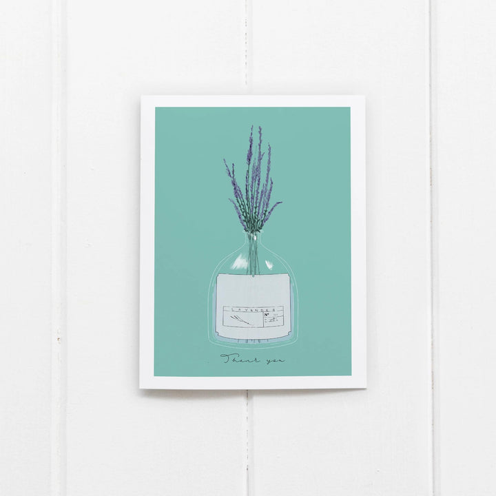 Thank You Glass Lavender Card