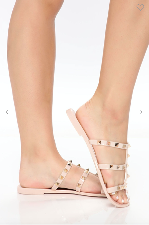 Studded jelly sandals sales