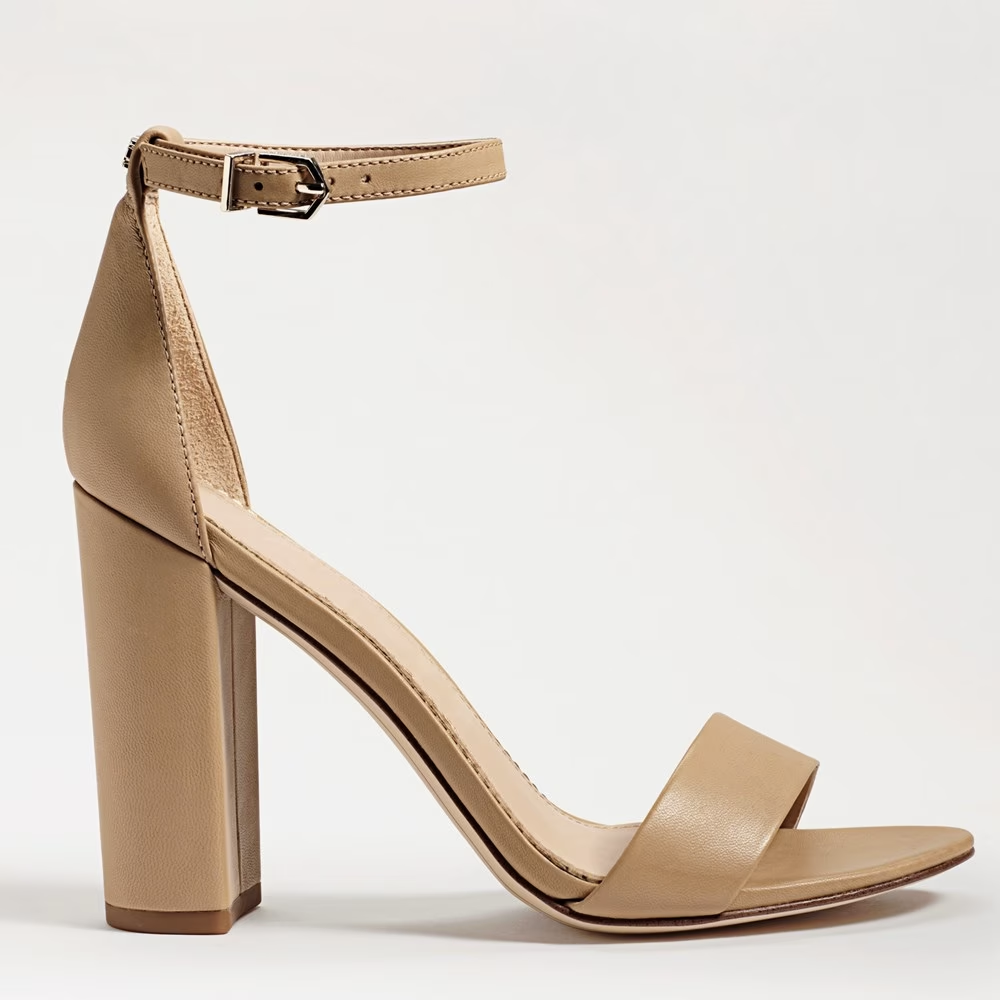 Yaro Block Heel Sandal- Soft Beige